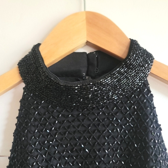 Mac Duggal, Hand Beaded Midi Cocktail Dress, Black, Size 2, NWT - Picture 7 of 13